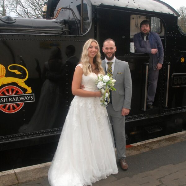 Steam train clearance wedding